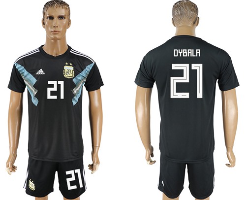 Argentina #21 Dybala Away Soccer Country Jersey - Click Image to Close
